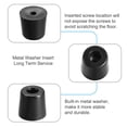 thumbnail image 4 of Uxcell 4pcs Rubber Feet Bumpers Pads with a metal washer Black 32x27x30mm, 4 of 5