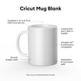 thumbnail image 2 of Cricut® Ceramic Mug Blank, White - 15 oz/425 ml (2 ct), 15 oz, 2 of 11