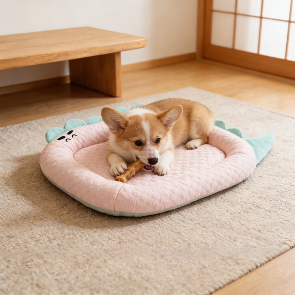 Deeceymbur Non Slip Cooling Mat Washable Breathable Chill Pad Thickened Resting Cushion for Dogs Cats Kennel Sofa Floor Hot Weather Comfort
