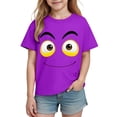 thumbnail image 5 of HOMADLES Toddler Boys Short Sleeve Tee Shirt Cotton Casual Crewneck Graphic Tees for Boys T-Shirts, Purple 9 T, 5 of 6