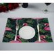 thumbnail image 1 of ABPHQTO Mantel individual de mesa con diseño de hojas tropicales de flamencos de colores, 30x45 cm, paquete de 2., 1 of 2