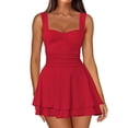 thumbnail image 1 of Vestido IWD Cute Summer para mujer sin mangas rojo S, 1 of 5