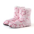 thumbnail image 2 of NECHOLOGY Botas Mujer Zapatos Botines de mujer Zapatos de mujer, zapatos de algodón para el , botas de algodón con piso de barril medio, calcetines cálidos, zapatos de algodón (Hot Pink, 9), 2 of 6