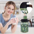 thumbnail image 2 of HLONK Raidley Vintage Floral Pattern Tea – Built-In Infuser Mini Hot Coffee Pot Office Stainless Steel Insulated Teapot Detachable Easy To for Kitchen, 2 of 9