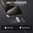 thumbnail image 3 of Cámara endoscópica Teslong USB-C para inspección de boroscopios, 10 m, 3 of 9