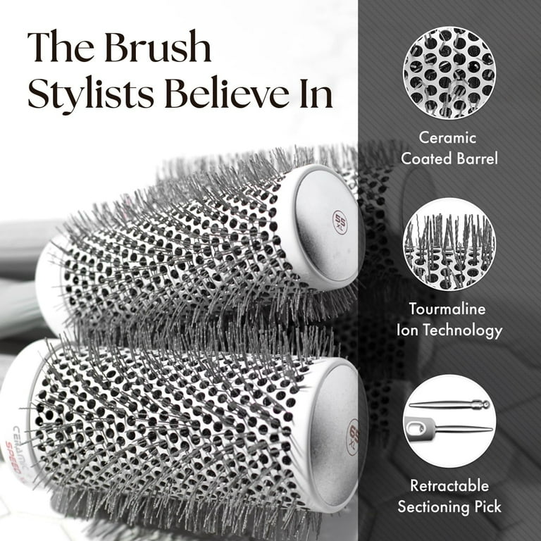 Olivia Garden Ceramic + Ion Speed XL Hair Brush Kit, CIXL25, 4-PC