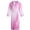 2-Pink, variant on Arlun Robes for Women Gradient Long Sleeve Lightweight Warm Waffle Robe Soft Comfortable Fashion Over the Knee Length Wrap Bathrobe Loungewear with Belt 2-Pink XXXL