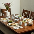 thumbnail image 4 of Tabletops Unlimited Gallery Pescara Square 16 Piece Dinnerware Set, Swirl Pattern, 4 of 6