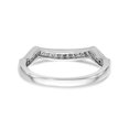 thumbnail image 5 of 14K White Gold Ring Band Wedding Diamond Round, 5 of 7