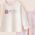 thumbnail image 4 of NOLDARES Toddler Pajamas Boys Pyjamas 2pcs Long Sleeves Pjs Sets for Kids Fall Winter Sleepwears 6-12 Months 12-24 Months 2t 3t 4t 5t 6t 7t 8t 9t Children,Light Pink,10-11 Y, 4 of 4
