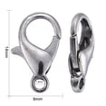 thumbnail image 4 of 50pc Gunmetal Tone Zinc Alloy Lobster Claw Clasps Parrot Trigger Clasps Cadmium Free & Nickel Free & Lead Free 14x8mm Hole: 1.8mm, 4 of 6