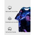 thumbnail image 4 of T-shirt short sleeve round neck summer casual loose P1627, 4 of 5