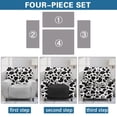 thumbnail image 6 of Kuiaobaty Daisy Flower Pattern Reclining Sofa Slipcover for Living Room Recliner Chair Cover with Elastic Bottom Stain Resistant Reclining Slipcover Washable Recliner Couch Cover Nonslip, 6 of 8