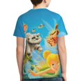 thumbnail image 2 of Kids 3D Graphic Tinker Bell T-Shirts, Novelty Shirts Crewneck Short Sleeve Tees for Youth Boys Girls, 2 of 8