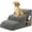 Gray, variant on Dog Stairs for Small Dogs, 4-Step Non-Slip Stable Pet Steps for High Beds and Couch