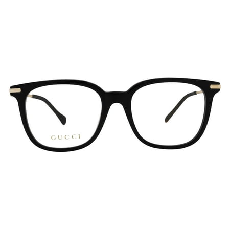 Gucci - GG0968O Black-Gold-Transparent / Demo Lens - Non Polarized