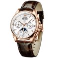 thumbnail image 4 of OUPINKE Automatic Watches for Mens Self Winding Leather Strap Moon Phase Luxury Fashion Dress Waterproof Watches Relojes Hombres, Gifts for Men, ale Adult Wristwatch, 4 of 10