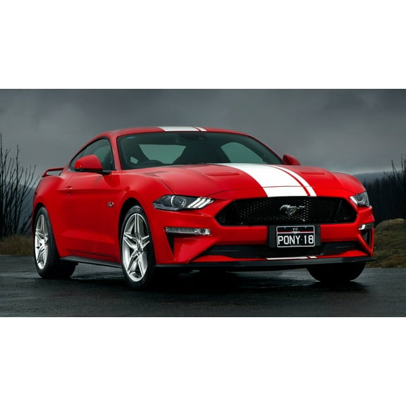 2018 Ford Mustang GT AU Car - 12x18 Inch Laminated Poster - Stunning Detail and Bold Colors