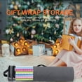 thumbnail image 3 of Regalos de Navidad Papel Bolsa Organizador PVC con cremallera Cintas Rodadas Titular de Piedra Partido Artesanía Organización Puerta Muro de pared Gris Jumpingount HA010019-02B, 3 of 6