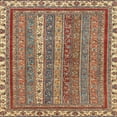 thumbnail image 1 of Ahgly Company Indoor Square Abstract Brown Red Abstract Area Rugs, 6' Square, 1 of 6