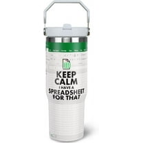 30oz Excel Tumbler, Spreadsheet Coffee Mug, Relax I Have A Spreadsheet For That Mug for Accountant, CPA, Coworker, Funny Spreadsheet Excel Gifts for Men Women
