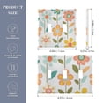 thumbnail image 2 of Yayeee Toggle Light Switch Wall Plate 3-Gang 6.37"x4.48" Decorative Outlet Cover, Orange Retro Flower, 2 of 7