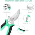 thumbnail image 5 of Garden Shears, Precision Garden Pruners, Stainless Steel Garden Tools, meet most garden trimming works, Perfect Gift for Mom And Dad, Husband And Wife, And Friend(Green), 5 of 8