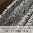 thumbnail image 4 of Lavish Home 3-Piece Full/Queen-Size Faux Mink Fur Sham and Comforter Set for Adult, 4 of 7