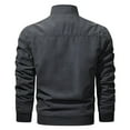 thumbnail image 3 of Vedolay Men Jackets for Winter 2023 Slim Casual Blazer Jacket Top Outwear Black,2XL, 3 of 4