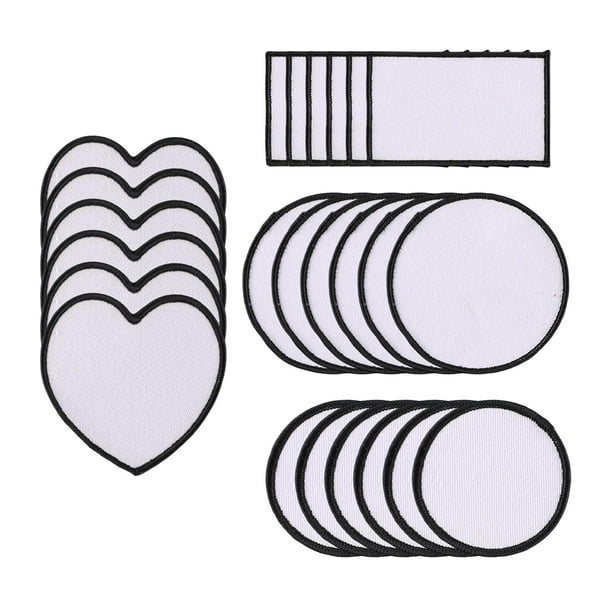Sublimation Patch Blanks Iron On Heat Press for Uniforms Shirts Bags B