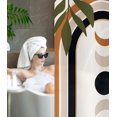 thumbnail image 6 of Shower Curtain for Bathroom Stall Boho Modern Cute Aesthetic Decorative Girly Waterproof Unique Art Boho Girls Chic Print Design Teen Pretty Women Cortinas de Baño Bathtub 72 x72 Inch, 6 of 6