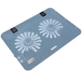 thumbnail image 2 of EeaseCA 1Pc 15.6 Inches Adjustable Heat Dissipation Laptop Stand Notebook Cooling Support with Fan Notebook Computer Cooling Holder (Blue), 2 of 7