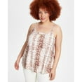 thumbnail image 4 of Bar III Trendy Plus Size Animal Print Tank Top Snake Python 3X, 4 of 6