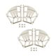 thumbnail image 5 of 2 piezas de herrajes para bisagras de gabinete y cajón de zapatos, fácil instalación y giro Blanco 3 capas Grueso, 5 of 9