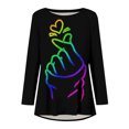 thumbnail image 4 of Qertyioot Cadeau de la Saint-Valentin! Blouse Décontractée à Manches Longues et Col Rond pour Femmes, Imprimé St. Patrick, 4 of 5