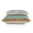 thumbnail image 3 of Ox Bay Eli 18" x 18"Multicolor Shag Striped Cotton Adult Decorative Throw Pillow Cover, 3 of 8