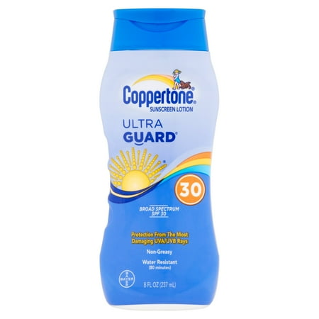 Coppertone Ultra Guard Sunscreen Continuous Lotion SPF 30, 8 fl oz