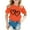 Orange, variant on Summer Tops Kid Girls Cute Graphic Round Neck Short Sleeve Tee Summer Casual Shirt Cute Tops Size:8-10 Years