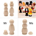 thumbnail image 2 of Personas de muñecas de madera decorativas - Cuerpos de muñecas de madera sin terminar Ideal para, 2 of 9