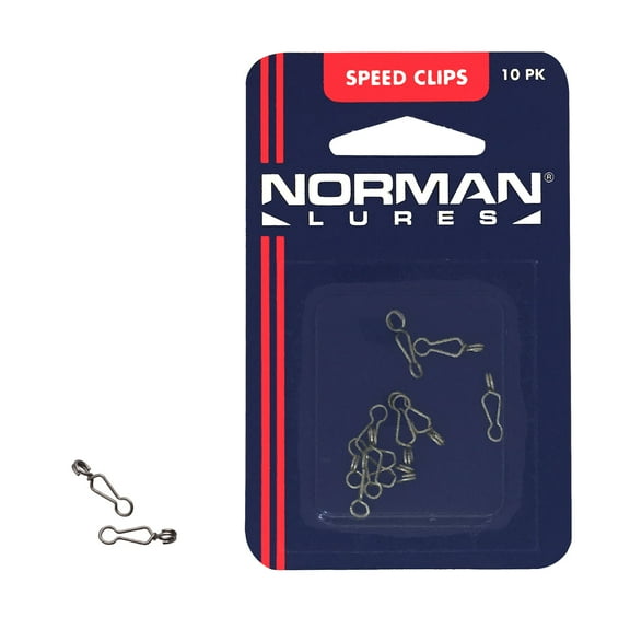 Norman Speed Clip Lures, NMSK-1, 10 Pieces