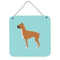 thumbnail image 1 of Boxer Checkerboard Blue Wall or Door Hanging Prints, 1 of 1
