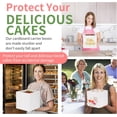 thumbnail image 5 of 9 Pcs Cake Box, Tall Cake Boxes with Window in 3 Sizes 12x12x12 10x10x10 8x8x8 Inches, Bakery Boxes Disposable Carrier Take Out Container, 2 or 3 Tier for Birthday Christmas, 5 of 7