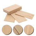 thumbnail image 3 of 10pcs Unfinished Bamboo Cutouts Diy Rectangular Cutouts Bamboo Crafts For Gift Tags, 3 of 4