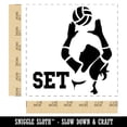 thumbnail image 2 of Volleyball Woman Set Sports Move Self-Inking Rubber Stamp Ink Stamper - Red Ink - Large 1-1/2 Inch, 2 of 7