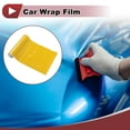 thumbnail image 2 of Unique Bargains Yellow Protective Car Wrap Film 0.49ft x 59.84inch Exterior Interior Vinyl Wrap Cover 5.5mil 1 Pc Universal, 2 of 7