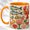 Orange, variant on Coastal Seafood Coffee Mug, Lobster Fish Mug, Ceramic 11 oz