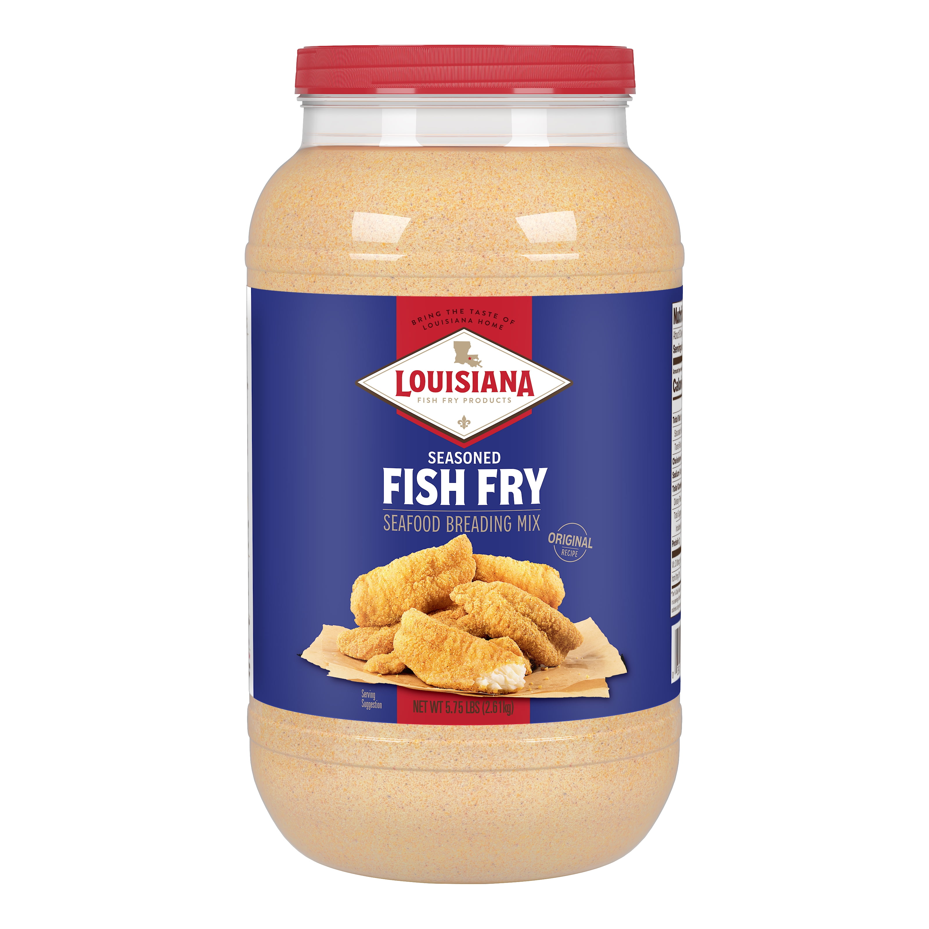 (2 pack) Louisiana Fish Fry Products Seasoned Coating Mix for Seafood, Crispy Texture, Dry Food Form, 5.75 lb Jug