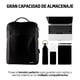 thumbnail image 4 of Mochila para Laptop Antirrobo con Candado Redlemon  Puerto USB para Power Bank, Contra Agua, Ideal para Viaje. Gris claro, 4 of 5