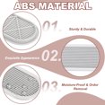 thumbnail image 3 of Uxcell Oval Ventilation Grille, Plastic Air Vent Cover Louvered Ventilation Cover Mesh Air Vent for Cabinet Grey, 3 of 7