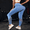 Blue, variant on High Stretch Fishnet Insert Sports Leggings